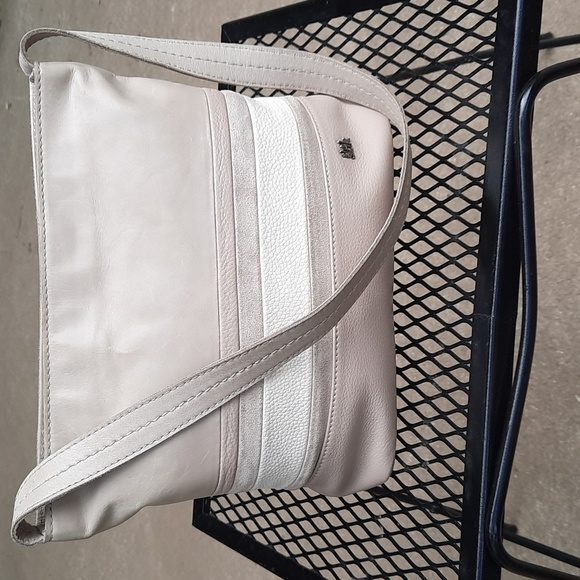 The Sak Handbags - The Sak De Young Hobo bag, truffle stripe/silver, leather shoulder handbag